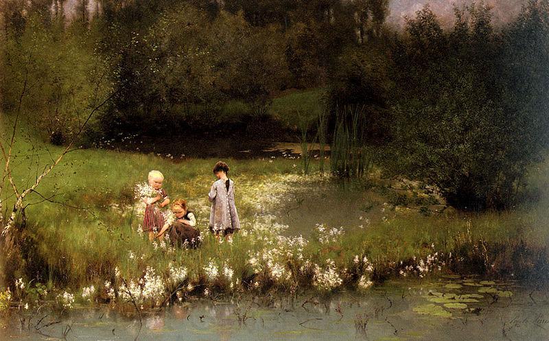 Emile Claus Picking Blossoms